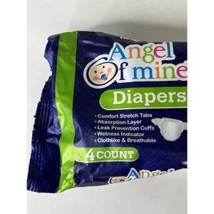NEW Angel Of Mine Baby Looney Tunes Size 6 (28 Lbs) Diapers 4 Count